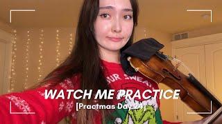 Watch me practice (as a music major) Dvorak Violin Concerto 【リアルヴァイオリン練習風景】Practmas Day 24