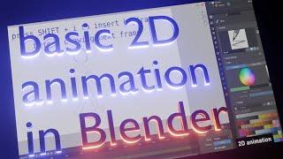 basic 2D animation in Blender 3