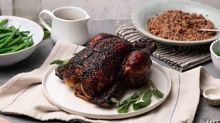 Blackberry-Glazed Sage Roast Chicken Recipe