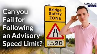 Do You Have To Follow Advisory Speed Limits On Your Driving Test?