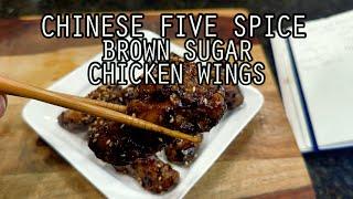 Five Spice Brown Sugar Chicken Wings | Woo Can Cook #recipe #food #cooking