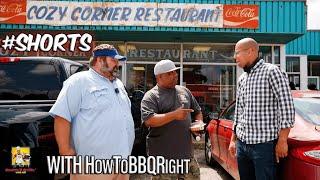 Visiting Cozy Corner in Memphis, Tennessee  with  @HowToBBQRight   #Shorts