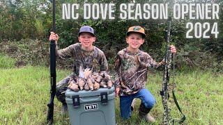 Fun Opening Day Dove Shoot with Kids | 8 year old SHOOTER! | NC 2024