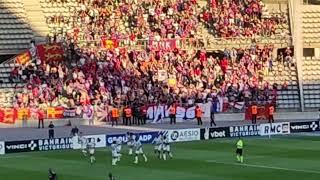 Paris FC VS CAEN - 1 - 1 - Ligue 2 - Stade Charléty - Ouverture du score du SMC - parcage caennais