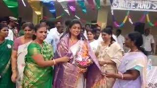 YSRCP MLA Roja in Independence day celebrations Grand welcome and felicitation