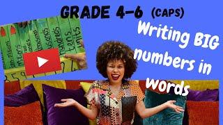 Number words (2020) | CAPS | Grade 4 5 6 Mathematics