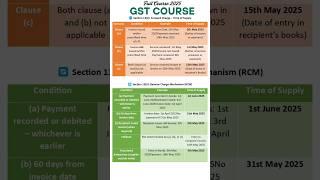 Time of supply of services- FCM vs RCM #shorts #short #youtubeshorts #youtube #trending #shortvideo