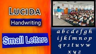 Lucida handwriting small letters  for students #calligraphy #lucida #writing #handwriting