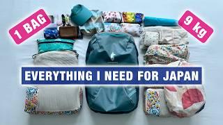 JAPAN One Bag Travel Packing List for FALL, Cotopaxi Allpa 28L Backpack