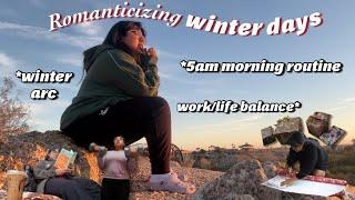 winter arc, morning routine & romanticizing winter days | leveling up my life