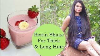 DIY BIOTIN Shake | Homemade Juice To Grow Hair Longer & Thicker Naturally | Sushmita's Diaries