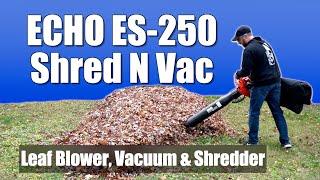 Testing Out the Echo ES-250 Shred N Vac Leaf Blower, Vacuum, and Shredder