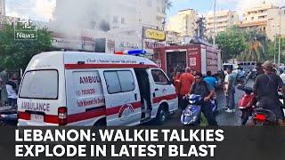 Walkie-talkies explode in Lebanon day after pager attack