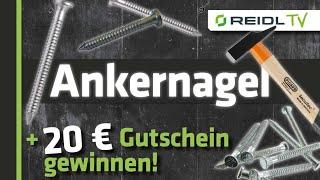 Ankernagel / Kammnagel / Ringnagel + 20 € Einkaufsgutschein gewinnen [German]