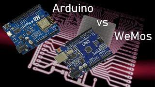 Arduino vs WeMos D1 | Kompatibilität von Shields,  Unterschiede & Schnittstellen