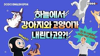 DODO ENGLISH | EP 04 하늘에서 강아지와 고양이가 내린다고요?! | 날씨와 관련된 재미있는 영어 표현