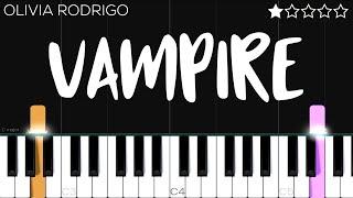 Olivia Rodrigo - vampire | EASY Piano Tutorial