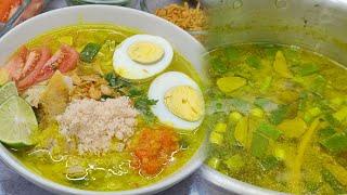 RESEP SOTO AYAM LAMONGAN ENAK GURIH, WAJIB DICOBA !!