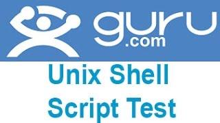 Guru Unix Shell Script Exam Answers