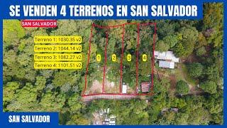 ULTIMOS TERRENOS DE VENTA EN SAN SALVADOR ! SOLO POR TIEMPO LIMITADO !!!