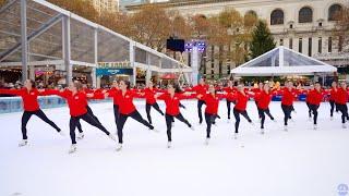 Synchronized Skating Team Haydenettes practice to "Walking in a Winter Wonderland" by @gwenstefani