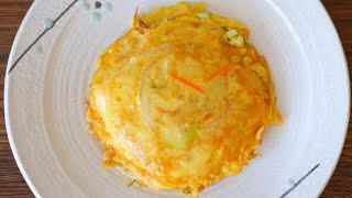 Vegetable Egg Foo Young Recipe "CiCi Li - Asian Home Cooking"