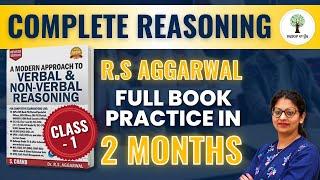 Complete R.S Aggarwal Book in 2 Months | Reasoning | Class 1 | Harjeet Ma'am | Success Tree Punjab