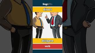  direct - dirigere : learn English : impariamo l'inglese : vocabulary builder