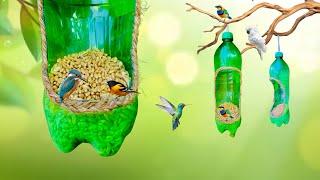 Bird feeder from plastic bottle  ||Homemade bird feeder |Bird feeder craft ideas