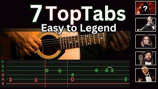 7 Top Guitar Tabs: Easy to Legend | Fingerstyle #guitartabs