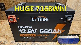 NEW LiTime 12V 560Ah LiFePO4 Battery, 7168Wh!! Full Review and Disassembly