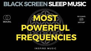 SLEEP MUSIC · BLACK SCREEN | Best healing DELTA frequencies | Full Body Healing