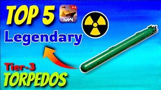 Top 5 Best Tier-3 Legendary Torpedos in modern warships 2024 #modernwarships