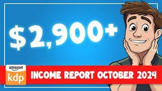 Amazon KDP Income Report October 2024 | How Much Money Can You Make on Amazon KDP?