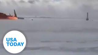 Dramatic video shows Delta plane crash at Toronto airport | USA TODAY