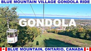 BLUE MOUNTAIN VILLAGE OPEN AIR GONDOLA RIDE IN BLUE MOUNTAIN ONTARIO CANADA - BLUE MOUNTAIN RESORT