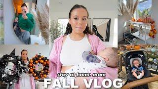 FALL VLOG! buying fall decor, decorate with me, stay at home mom struggles + more!