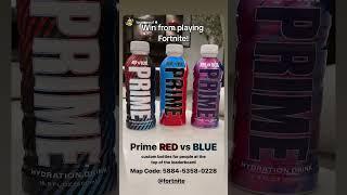 NEW RARE Red VS Blue PRIME Hydration Fortnite Exclusive flavour bottles #drinkprime #prime #fortnite