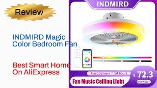 Review INDMIRD Magic Color Bedroom Fan - Best Smart Home Product On AliExpress