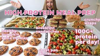 Easy, Healthy & High protein Meal Prep | 100G+ Protein