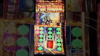 MASSIVE FULL SCREEN on SWORD OF DESTINY SLOT MACHINE #SLOTS #CASINO #BONUS #GAMBLING