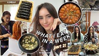 what I eat in a week at my Korean Grandma's house in Busan (part 2)  Korean Food + Family Mukbang!