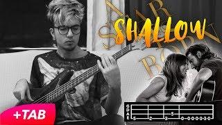 Shallow - Lady Gaga, Bradley Cooper (Bass Cover with TAB in Video)