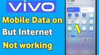 Vivo | Mobile data on but internet not working | Fix mobile data not working