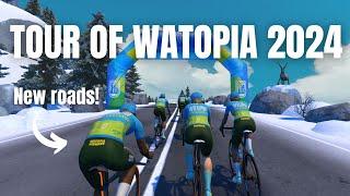 Tour of Watopia 2024 - NEW Zwift Routes and DOUBLE XP