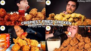 ASMR | CRISPIEST FRIED CHICKEN MUKBANG COMPILATION | DIFFERENT CRUNCHY FRIED CHICKEN EATING SHOW |