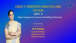 OOAD UNIT-3 || Object Diagrams & Common Modeling Techniques || VNITSW || DR B THULASI