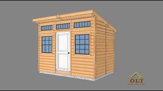 12x8 Studio Shed with Plywood Roof Assembly Video