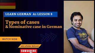 NOMINATIVE CASE IN GERMAN | Goethe A1 German | Learn German in Hindi