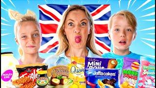 TRYING BRITISH SNACKS (Worst and Best BRITISH FOOD)